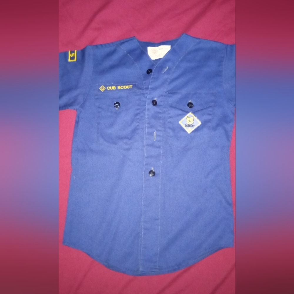Cub scout short sleeve 1970
